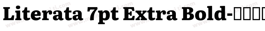 Literata 7pt Extra Bold字体转换